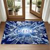 Chelsea FC Design Crystal Velvet Rug Soft Decorative Mat for Bedroom Entrance
