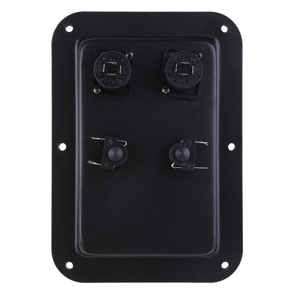 Terminal Binding Post Dual Speakon Input PA DJ Speaker Cabinet 4-Core Socket Jack Plate Terminal Binding Post Accessory
