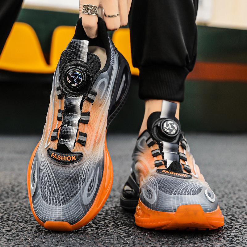 Putian Sports Shoes Men s Mesh Breathable 2025 Rotary Buckle Shock-absorbing Running Casual Trendy 43