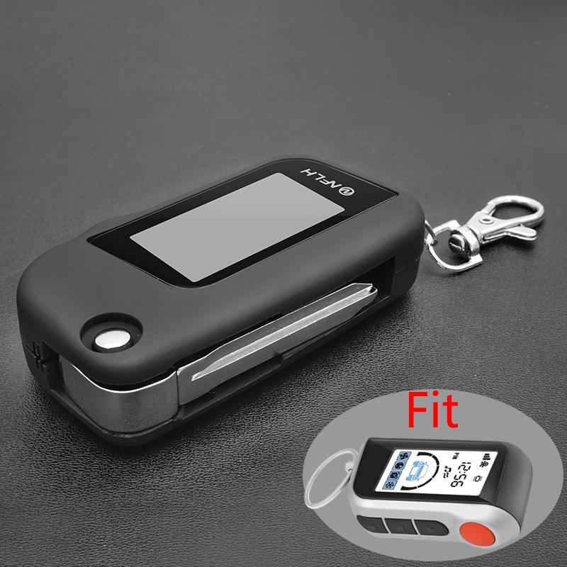 Portachiavi con telecomando LCD A93 per compatibilità con allarme auto bidirezionale Twage Starline A93 versione russa