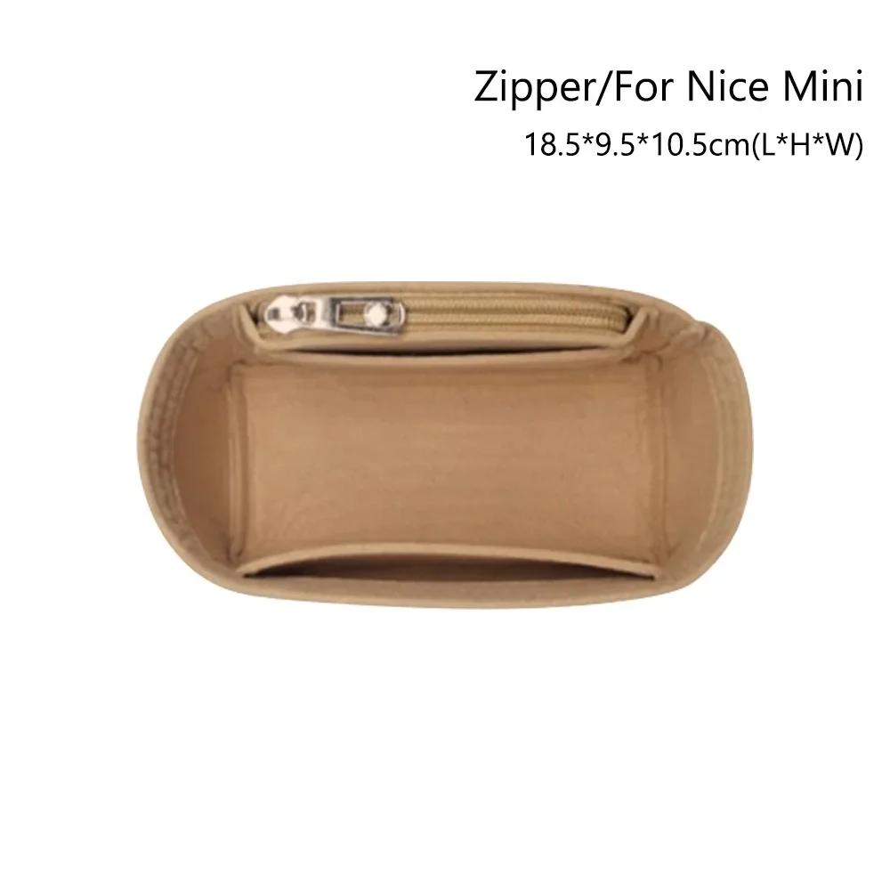 Wkładka do torebki Torba filcowa Wkładka do portmonetki Wewnętrzna torba Organizer do torebki Przenośny wspornik do torebki Saszetka do przechowywania Na LV Nice Nano/Mini/BB
