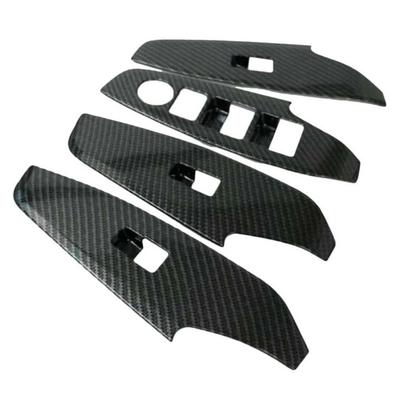 Voor MAZDA 3 Axela 2017 Koolstofvezel Deurklink Elektrische Raamheffer Schakelaar Knop Cover Sierlijst Frame Sticker Accessoires