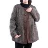 Plus Size Warm Wool Coat for Middle-Aged Women: Autumn/Winter Fashion for Casual Elegance