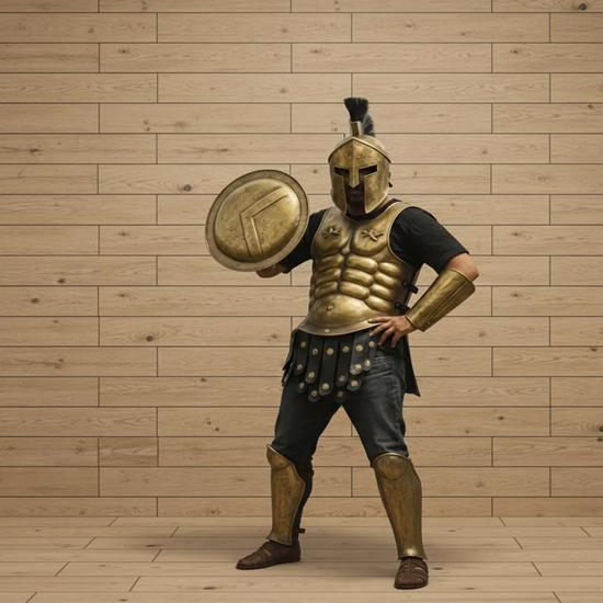 Spartanische Rüstung Anzug König Leonidas 300 Film Kostüm Spartanische Muskeljacke Halloween Weihnachten Vatertag Bruder Ehemann Geschenk