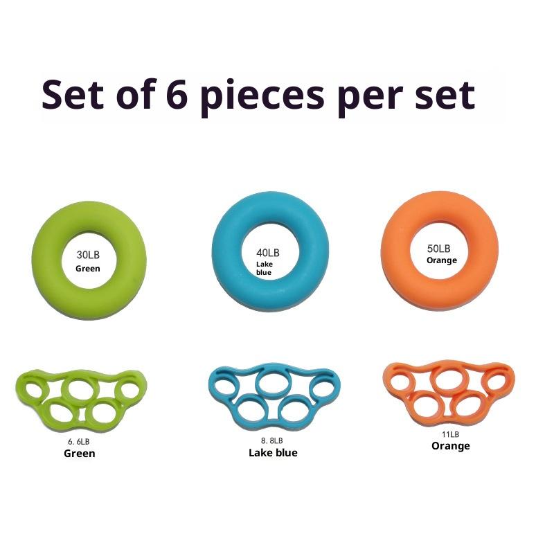 

6 шт. Усилитель кисти предплечья Тренажер для мышц кисти Продукты для здоровья Реабилитация Профессиональное оборудование для тренажерного зала