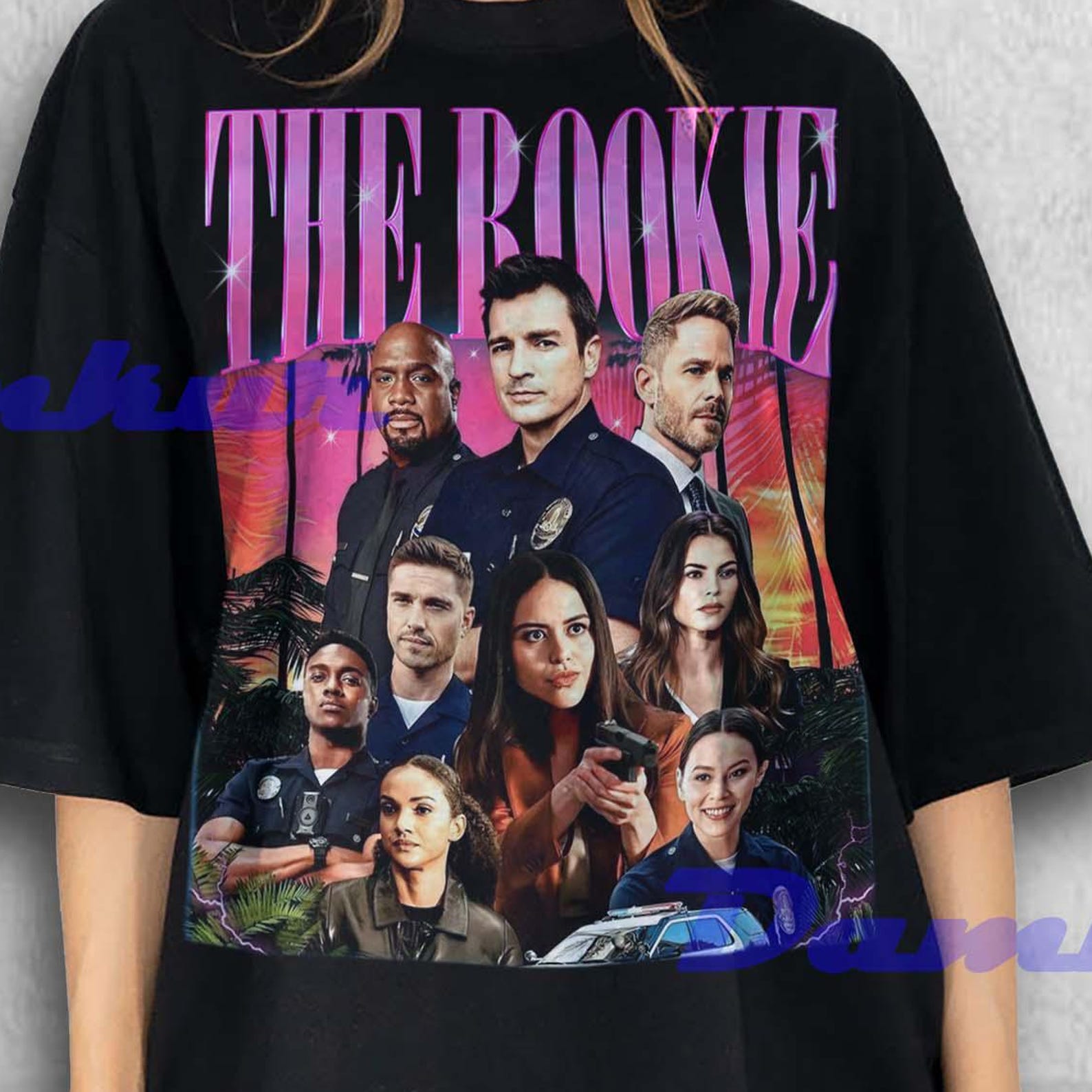 The Rookie Shirt, The Rookie TV Show Graphic Tee, Nathan Fillion LAPD Series T-Shirt, Police Drama Fan Merch, Crime Show T-shirt Tees S