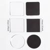 5pcs High Transparency Refrigerator Sticker Round Acrylic Photo Magnet  Home Decoration