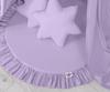 Play mat with ruffles - purple