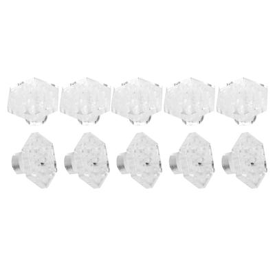 10 pièces Support de Frag Corail Hexagonal Support Base Transparente Acrylique Accessoires pour Aquarium Poissons