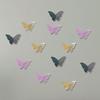 36Pcs 3D Butterfly Wall Decoration Hollow Wing Paper Butterflies Shape Sticker Home Office Living Room Bedroom Wall Ornament