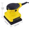 Sandpaper Machine Square Air Orbital Sander Rectangular Pneumatic Dry Grinder
