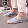 New Fashion Casual Hemp Sole Shoes Men's and Women's Straw Shoes Fisherman Pedal Canvas Breathable Lazy Shoes