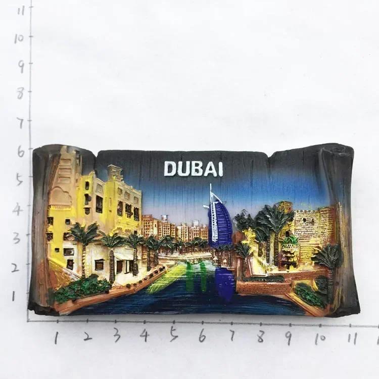 Dubai Turistic Suveniruri Magneți de Frigider Turnul Khalifa Arabia Saudită Frigider Magnet Comemorativ Autocolante Home Decoration