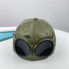 PU Leather Pilot Glasses Hat Personality Baseball Cap Cool Sunhat  Unisex