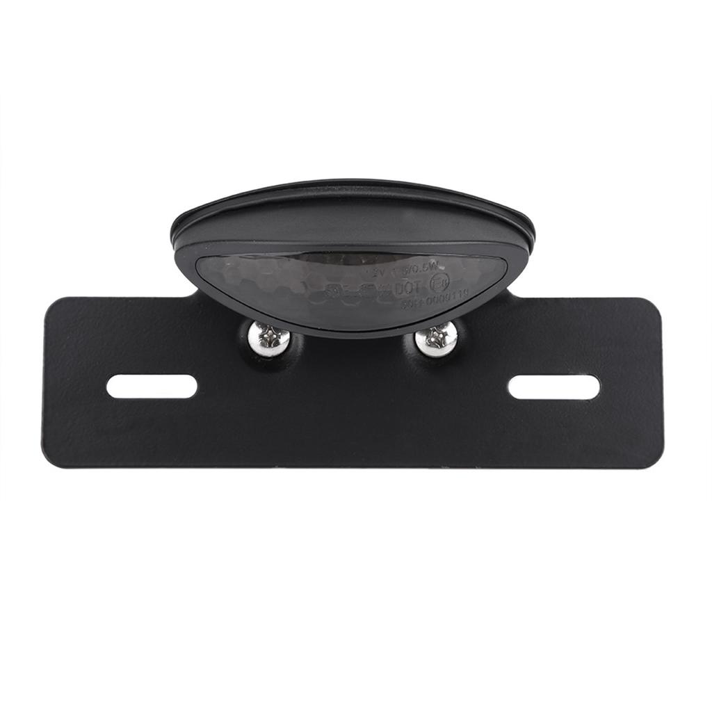 Motorcycle LED Rear Brake Tail Light Stop License Plate Lights for Smoke