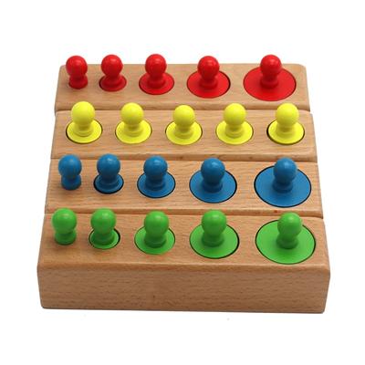 Montessori válec puzzle se zásuvkou Hračka Cvičení a smysly pro rozvoj dítěte Předškolní vzdělávací dřevěné hračky pro děti