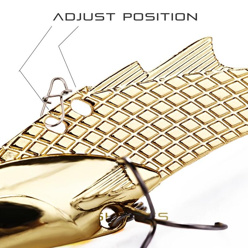 Angelköder 3D Augen Metall Angelköder Haken Spinner Angelköder Barsch Crankbaits Zubehör Haken