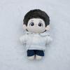 Niannyyhouse 10cm Plush Clothes Hoodie Jeans Cotton Doll Clothes Dress Up (White)