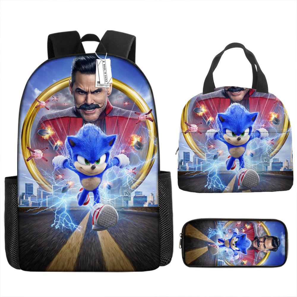 Backpack Trend Backpack Anime Large Capacity Elementary School Bag Lunch Bag