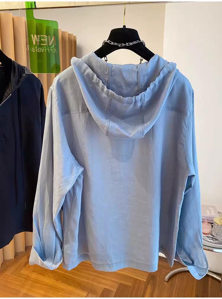 2026 Spring Korean Chic Half-Zip Hooded Sweatshirt for Women