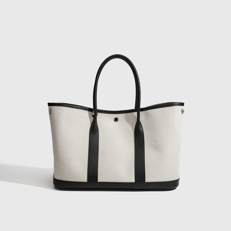 Plátěná taška Tote s velkou kapacitou Dámský design Měkká střední velikost přes rameno S kapsou na zip Přihrádkou na ID