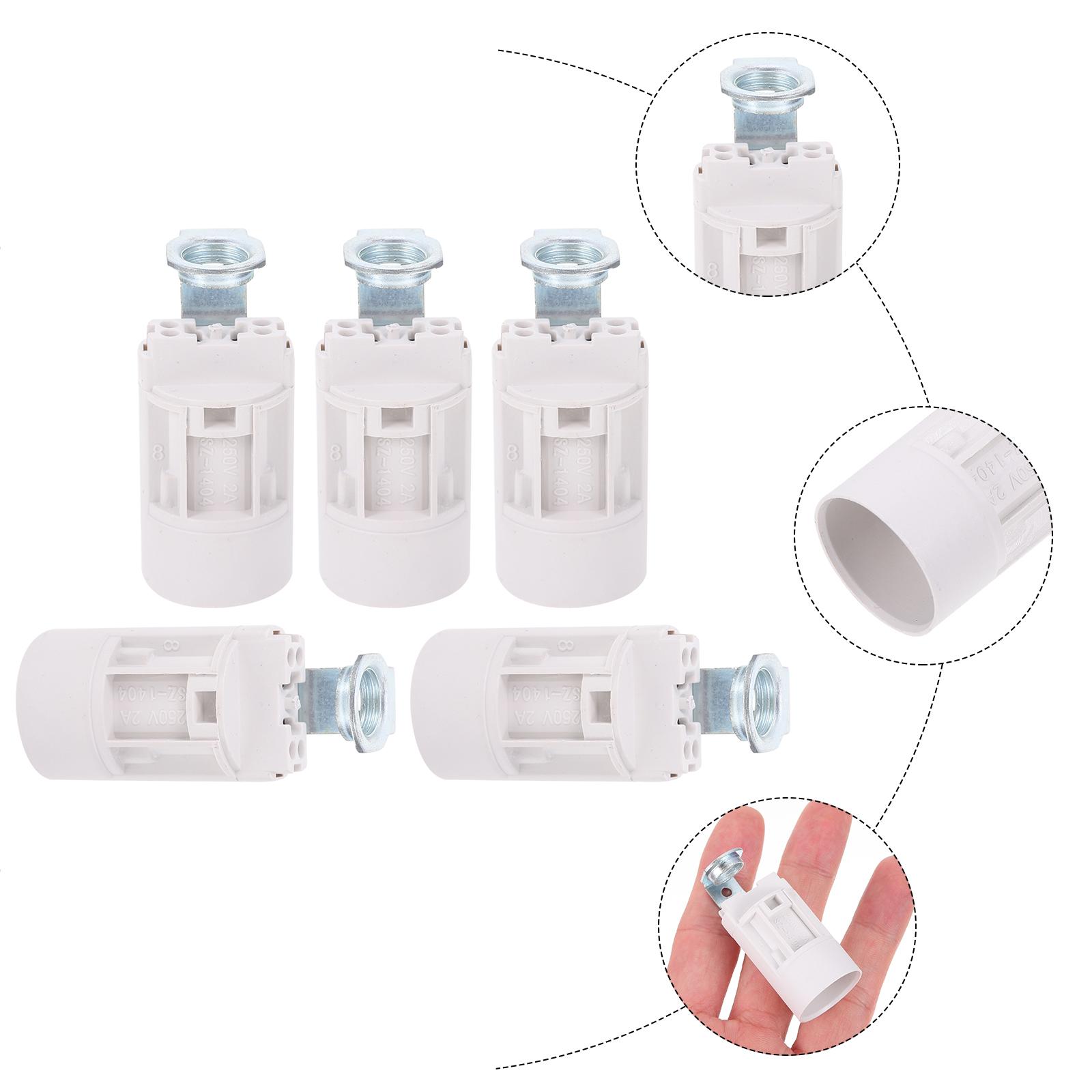 

E14 Bracket Lamp Holder LED E14 Candle Light Base Crystal Lampholder белый