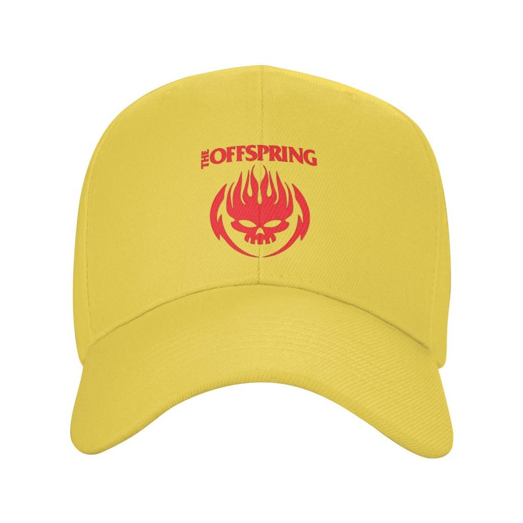 The Offspring Flaming Skull On Circle Logo Baseball Caps Fashion Men Women Hats Casual Cap Hip Hop Baseball Hat Casquette