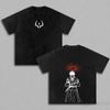 Jujutsu Kaisen Ryomen Sukuna Bedrucktes T-Shirt Herren Damen Gewaschene Baumwoll-T-Shirts Manga Vintage T-Shirt Harajuku Kurzarm-T-Shirt