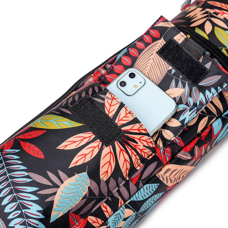 Oxford Cloth Yoga Mat Bag with Mesh Design - Gym and Storage Backpack