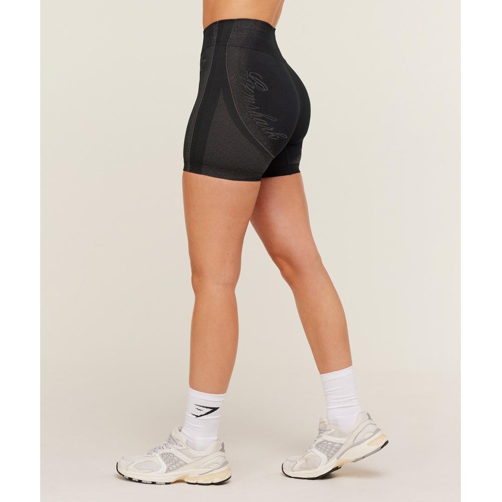 Gymshark Charge Seamless Shorts Black Graphite Grey B5b9l Bb29