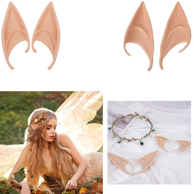 Exquisite Latex Elf Ears for Mystical Fairy and Angel Cosplay Halloween Costume Accessories Photo Props Ideal for Adults