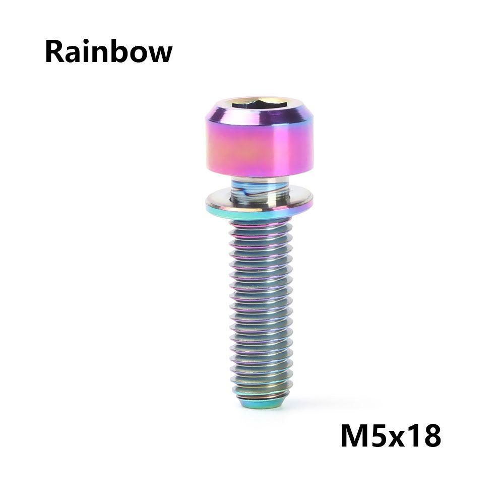 Nové titanové šrouby pro upevnění představce TC4 M5 16mm/18mm/20mm pro kolo MTB, šrouby pro představec jízdního kola, upevňovací šrouby, díly pro cyklistiku, 3 barvy