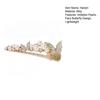Girl Hairpin Imitation Pearls Fairy Butterfly Design Side Bang Hair Clip