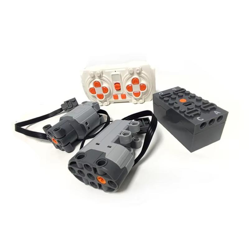 APP Programmable Building Blocks Kit with Servo Motor & 8-Speed Remote Control, Compatible PF MOC System