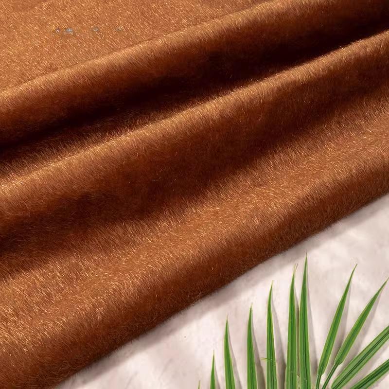 Plain Color Super Thick Faux Mink Fur Fabric Horsehair Flocking Plush Fabric DIY Sewing Sofa Clothing Luggage Shoes Toys Fabric
