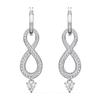 Fashion Bridal Wedding Earrings Dazzling Zirconia Pendant Jewelry for Engagement Ceremony Trendy Modern Style Accessories
