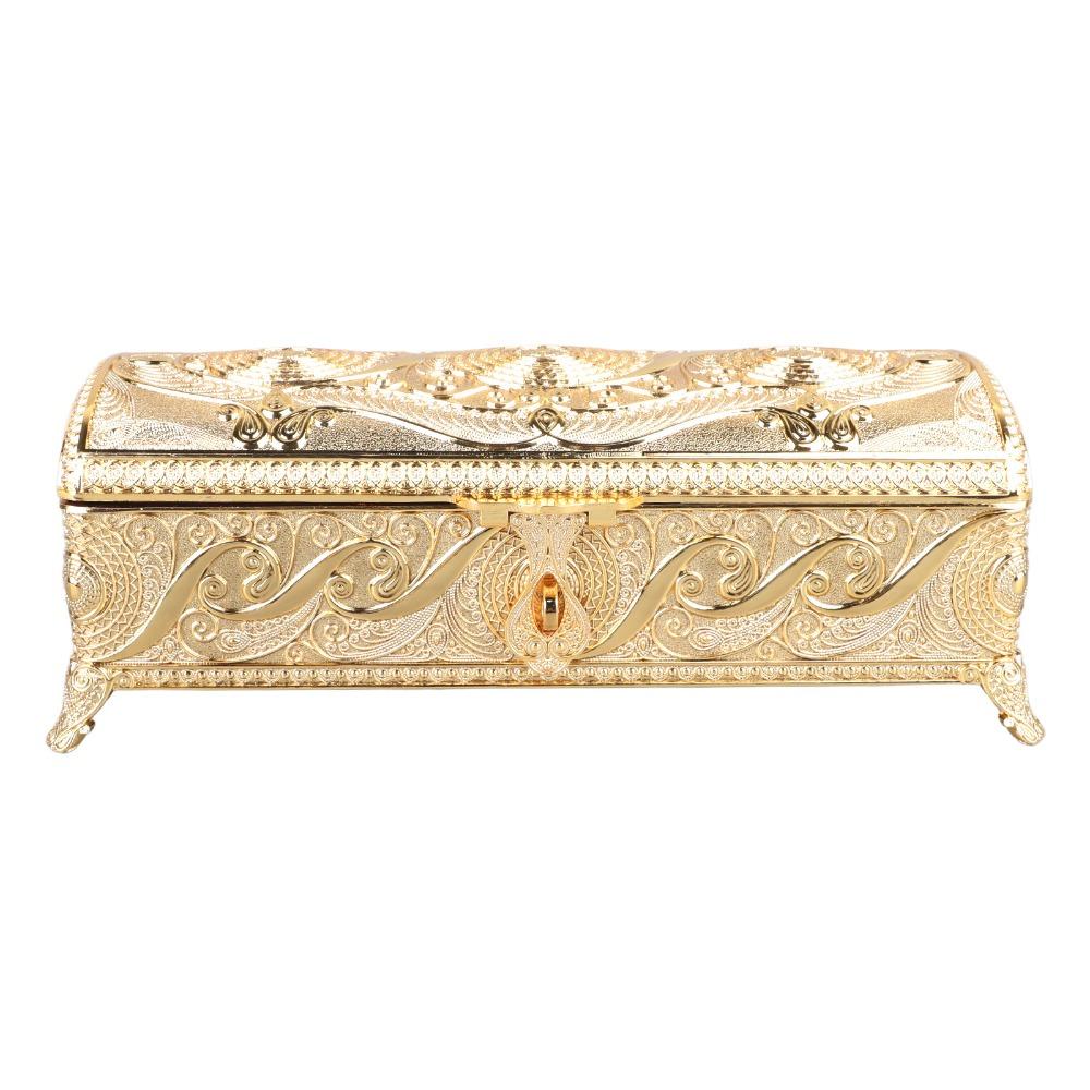 Soft Velvet Lining Trinket Storage Box Rectangular Treasure Storage Box Office Decor