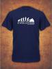 Evolution Of Motorbike Motorcycle Fathers Day Rider Bike Biker Mens T- Shirt Navy