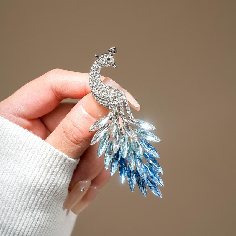 Ancient style auspicious clouds peony flower brooch elegant temperament high-end fashion corsage cheongsam Hanfu suit pin accessories