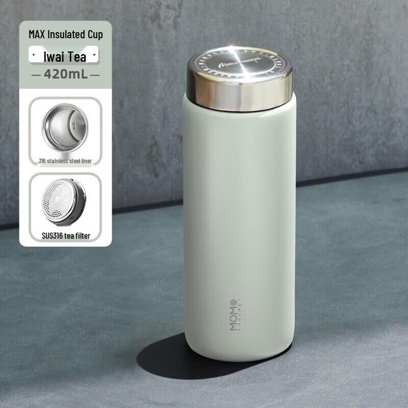 MOMOCONCEPT 420ml Tea Separation Insulated Mug