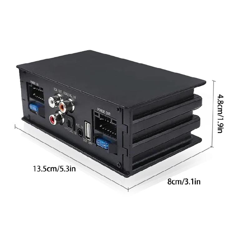 Processeur de signal 4x50W avec câble à 16 broches Amplificateur de voiture