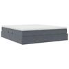 Storage Bed with Mattress Dark Gray 160 x 200 cm Velvet