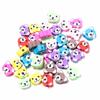 50 pcs Polymer Clay Animal & Fruit Style Mixed Color Flat Round Beads for DIY Bracelet Jewelry