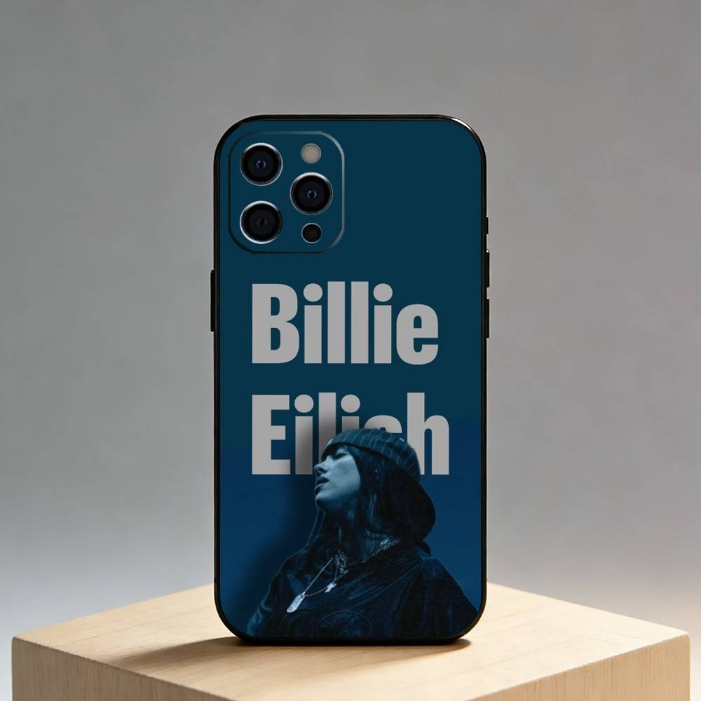 EPC Singer B-BillieS Phone Case For iPhone17,16,15,14,13,12 Plus,Max Soft Silicone Black Cover