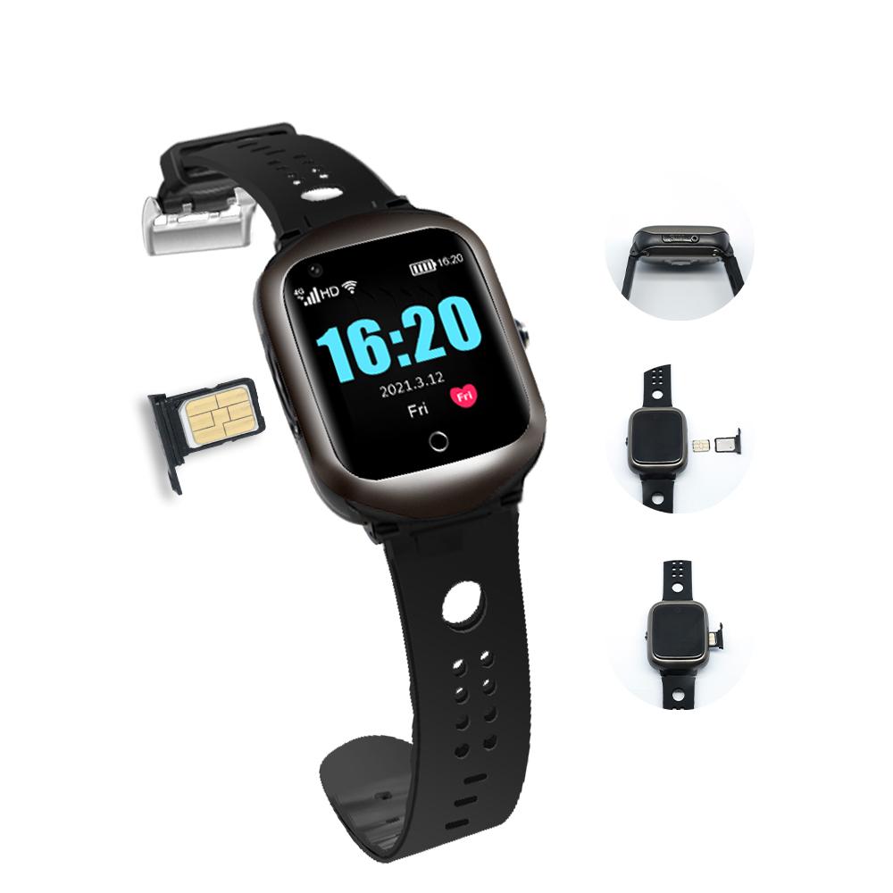 WiFi-enabled Smart Health Watch for Elderly Fall Detection Blood Pressure Heart Rate Temperature Monitor GPS SOS Alarm New Fall