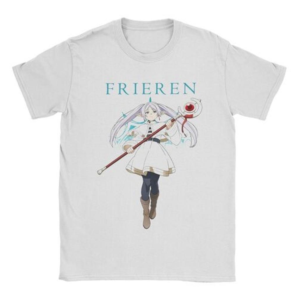 Anime Beyond Journeys End Japanese T Shirt for Men Women Cotton  TShirt Round Neck Sousou No Frieren Tees Clothes Plus Size