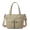 Large capacity bag women's leisure 2025 winter new simple foreign stylish portable shoulder bag tote bag