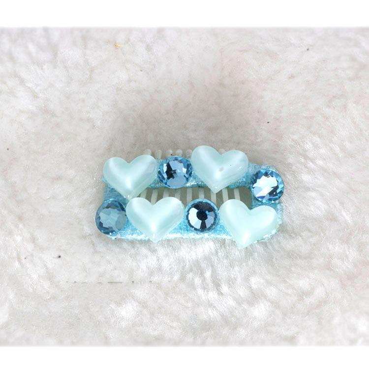 Dream Princess Rhinestone Hair Clip for Yorkshire Terrier & Maltese Puppies - Shiny Pet Accessory