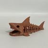 Unpainted Shark Skeleton Hideaway House 3D Printed Aquarium Underground Cave  Aquarium