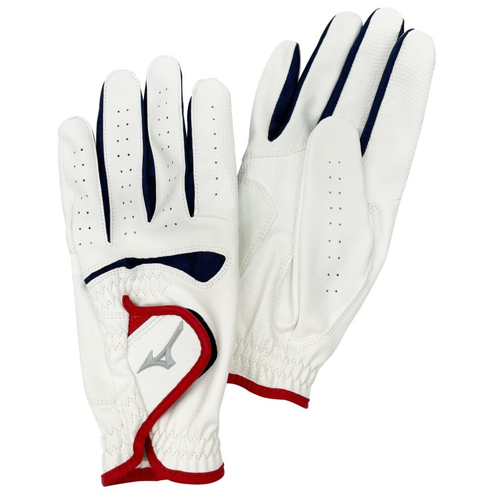 

MIZUNO COMFYGRIP Park Golf Gloves C3JGPC30 M White/Navy/Red